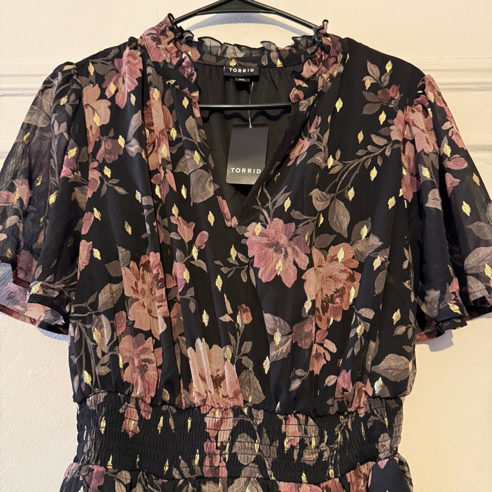 Torrid Floral Black Dress - Picture 11 of 15
